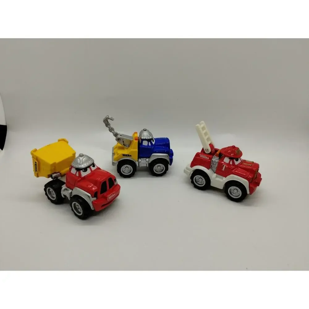 Lot of 3 TONKA Lil’ Chuck & Friends Diecast Trucks Maisto Cars Hasbro 2000